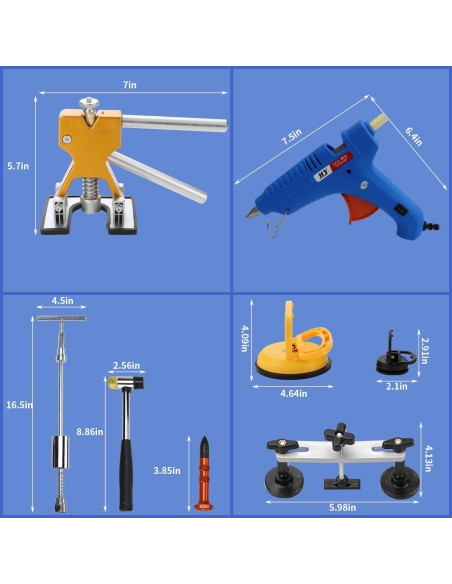 Kit de Herramientas para Reparación de Abolladuras ROADGIVE 97 Piezas