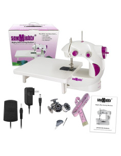 Mini Máquina de Coser Portátil Sew Mighty - Doble Velocidad, 400g