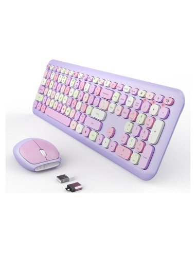 Combo Teclado y Ratón Inalámbrico SkyGive Colorido