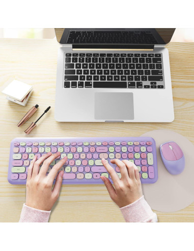 Combo Teclado y Ratón Inalámbrico SkyGive Colorido