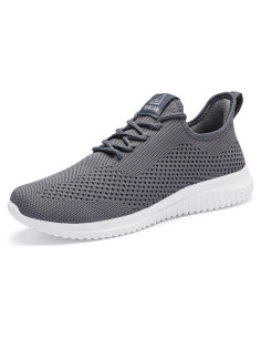 Zapatillas de Correr VAMJAM para Hombre 10.5 Gris Transpirables