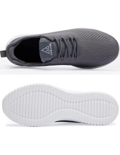 Zapatillas de Correr VAMJAM para Hombre 10.5 Gris Transpirables 2