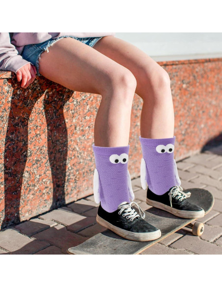 6 Pares de Calcetines Magnéticos de Manos Unidas Algodón