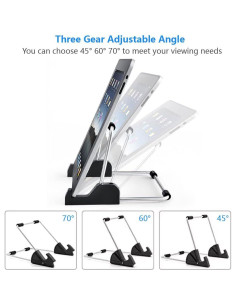 Soporte para Tablet Kinizuxi Ajustable Antideslizante Negro 2