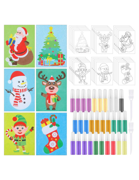 30 Juegos de Arte de Arena Navideños VercanMonth DIY