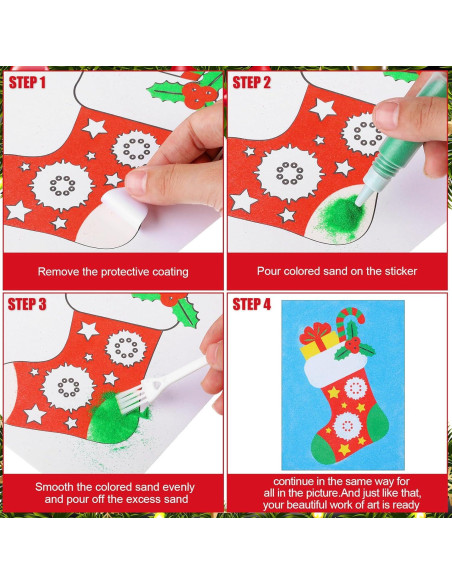 30 Juegos de Arte de Arena Navideños VercanMonth DIY