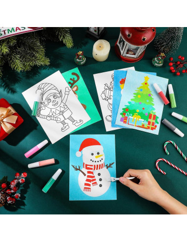 30 Juegos de Arte de Arena Navideños VercanMonth DIY