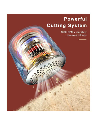 Ruidla Quitapelusas Automático 6 Cuchillas Inoxidable