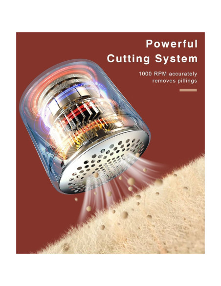 Ruidla Quitapelusas Automático 6 Cuchillas Inoxidable