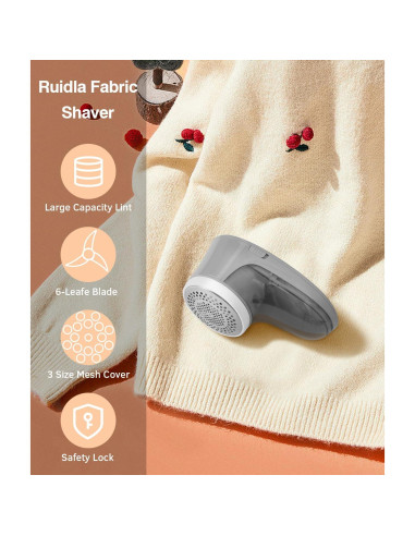 Ruidla Quitapelusas Automático 6 Cuchillas Inoxidable