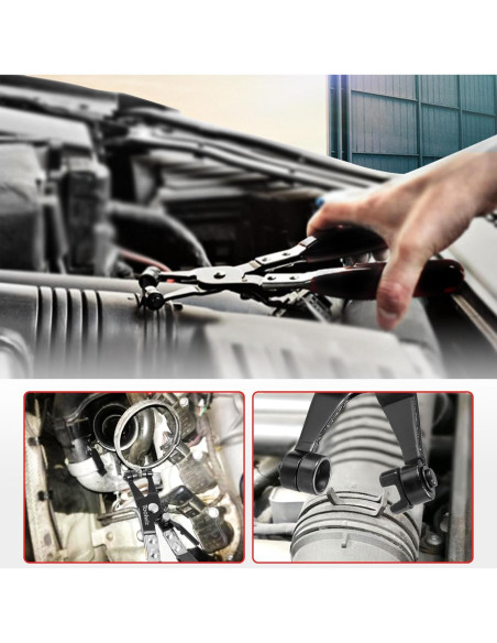 Pinzas para Abrazaderas de Manguera Toolwiz 215mm Antideslizante