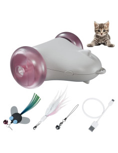 Juguete Interactivo para Gatos PEXOR Rolling Rover Rosa