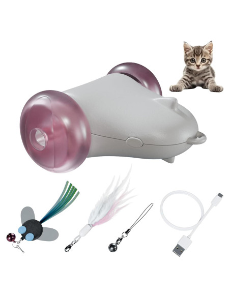 Juguete Interactivo para Gatos PEXOR Rolling Rover Rosa