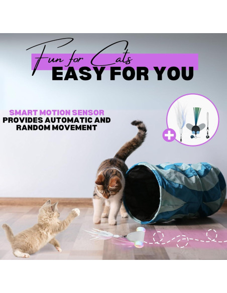 Juguete Interactivo para Gatos PEXOR Rolling Rover Rosa