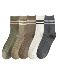 Calcetines Deportivos Algodón Hombre 5 Pares Tobillo