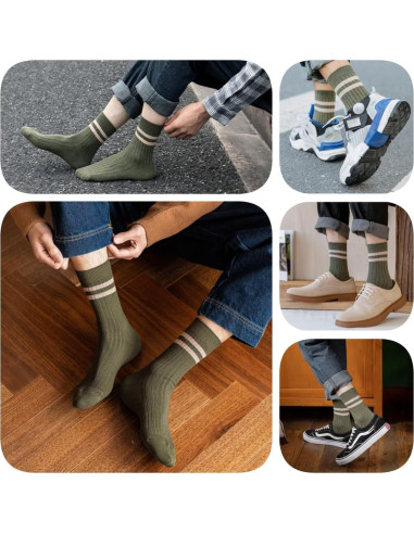 Calcetines Deportivos Algodón Hombre 5 Pares Tobillo