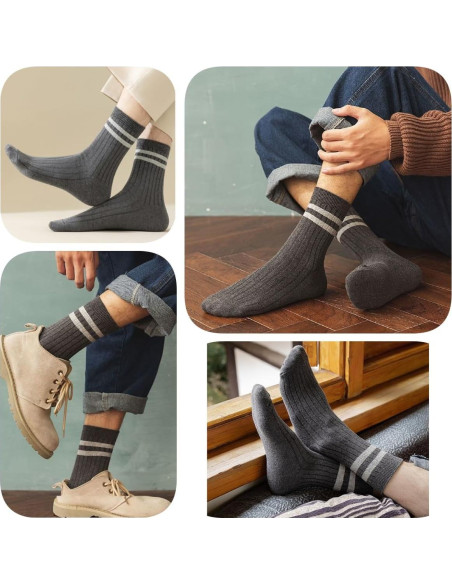 Calcetines Deportivos Algodón Hombre 5 Pares Tobillo