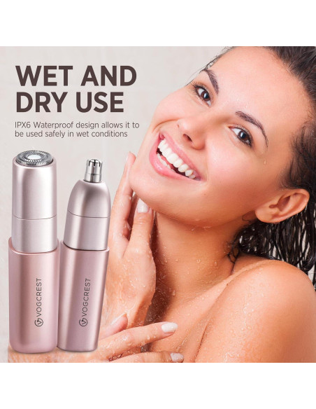 Removedor de Vello Facial VOGCREST 2 en 1 Recargable