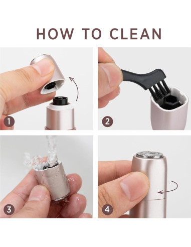 Removedor de Vello Facial VOGCREST 2 en 1 Recargable