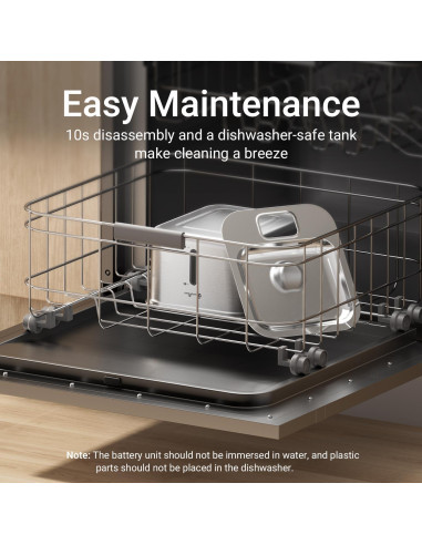 Fuente de Agua Inalámbrica DownyPaws 3L Acero Inoxidable