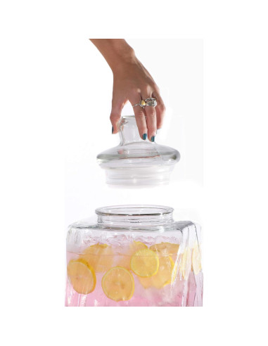 Dispensador de Bebidas Vidrio Redfern 9.46L Grifo Acero Inoxidable