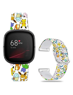Banda de Silicona Anime Tortuga Marina para Fitbit Sense 2