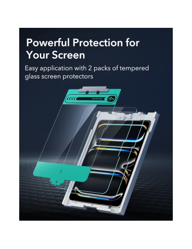 Protector de Pantalla ESR para iPad Pro 13" 2024 - Vidrio Templado