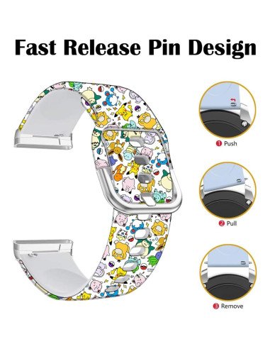 Banda de Silicona Anime Tortuga Marina para Fitbit Sense 2