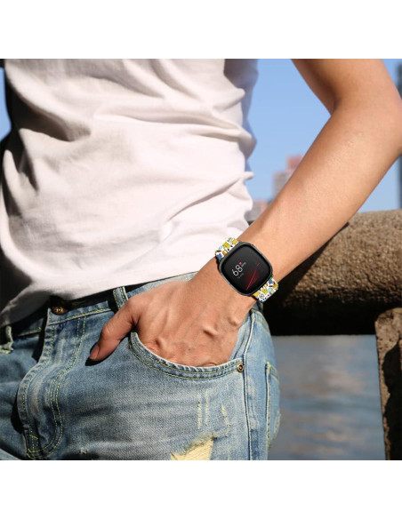 Banda de Silicona Anime Tortuga Marina para Fitbit Sense 2