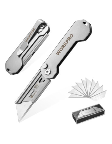 Cuchillas de Corte WORKPRO 3 Piezas + 10 Cuchillas