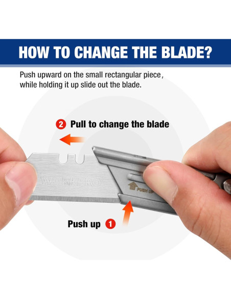 Cuchillas de Corte WORKPRO 3 Piezas + 10 Cuchillas