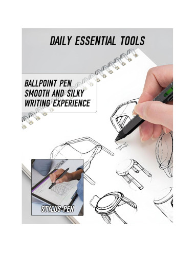 Bolígrafo Multiherramienta 6 en 1 MEIRUBY para Hombres