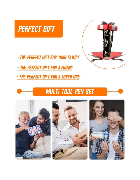 Bolígrafo Multiherramienta 6 en 1 MEIRUBY para Hombres