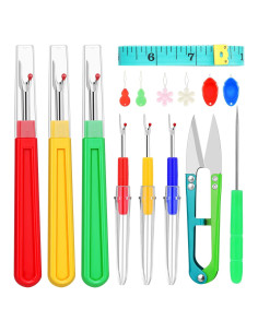 Kit de Desgarradores de Costuras ZMAAGG - 6 Piezas con Tijeras y Cinta Métrica