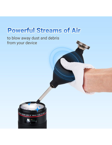 Soplador de aire JJC CL-DF1BK para limpieza de cámaras