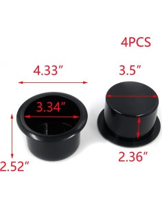 Soporte de Vaso de Plástico T Tulead 110x64mm Paquete de 4 2