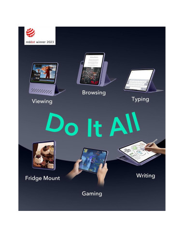 Funda ESR para iPad Air 33 cm M3/M2 2024/2025 Púrpura