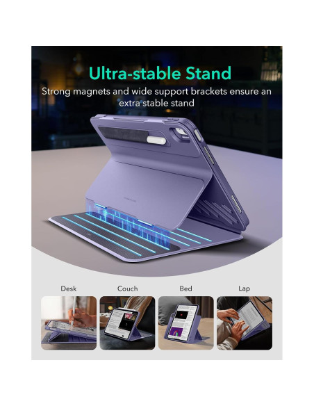 Funda ESR para iPad Air 33 cm M3/M2 2024/2025 Púrpura