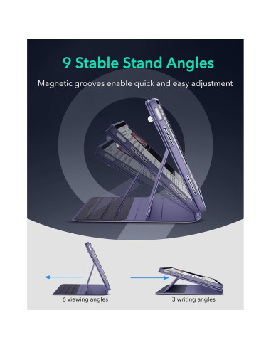 Funda ESR para iPad Air 33 cm M3/M2 2024/2025 Púrpura