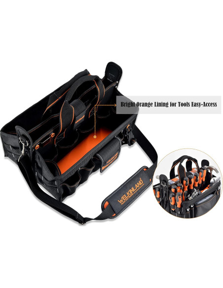 Bolsa de Herramientas WELKINLAND 40.64 cm 19 Bolsillos Bolsa de Herramientas WELKINLAND 40.64 cm 19 Bolsillos