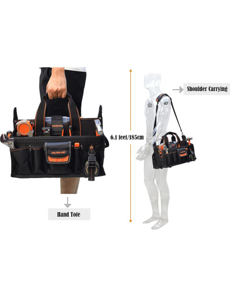 Bolsa de Herramientas WELKINLAND 40.64 cm 19 Bolsillos Bolsa de Herramientas WELKINLAND 40.64 cm 19 Bolsillos