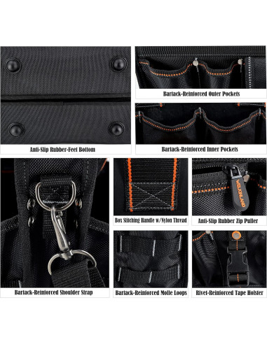 Bolsa de Herramientas WELKINLAND 40.64 cm 19 Bolsillos