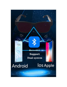 Gafas Inteligentes IVY Bluetooth con Lentes UV400 - Gris 2