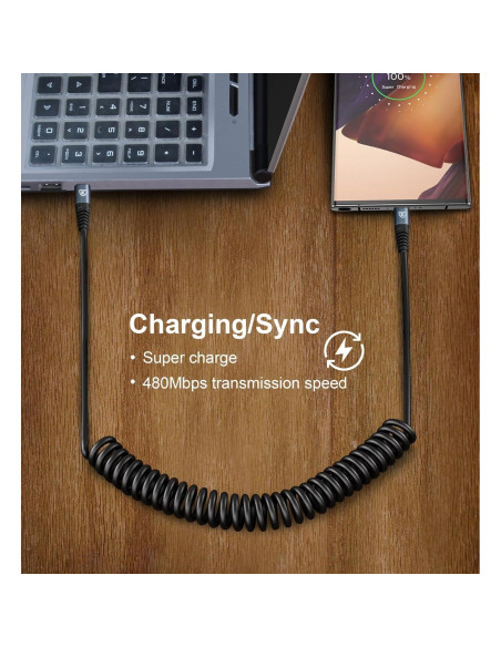 Cable USB C a USB C KIYODA 3 pies Carga Rápida 2 Pack