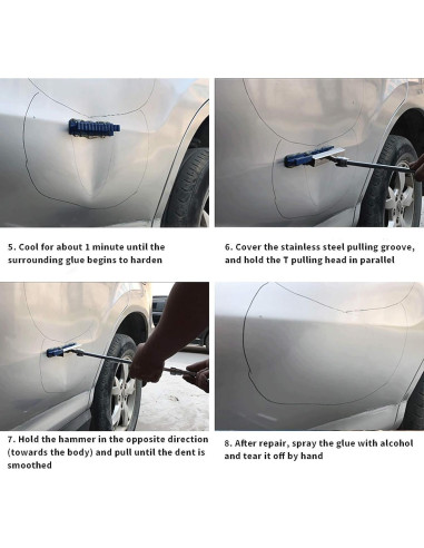 Kit de Reparación de Abolladuras U/D 2 en 1 con Extractores