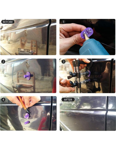 Kit Reparación Abolladuras LTUPWF 18 Piezas para Autos