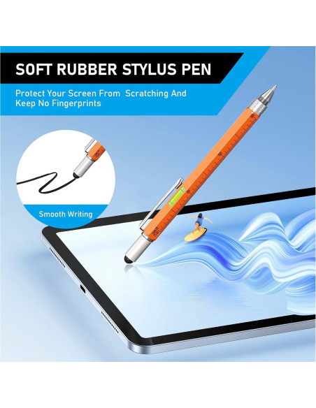Set de bolígrafo multi-herramienta FFIPBGE 11 en 1 Naranja