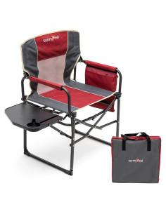 Silla de Camping Plegable SUNNYFEEL AC3008F Roja Resistente