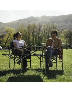 Silla de Camping Plegable SUNNYFEEL AC3008F Roja Resistente 2