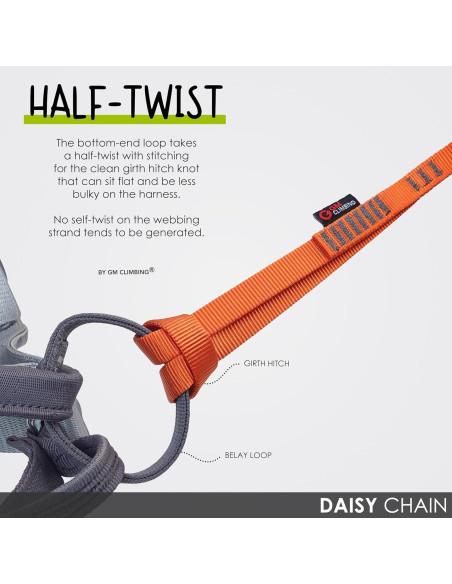 Cadena de Daisy GM CLIMBING Nylon 16mm 22kN 120cm CE UIAA
